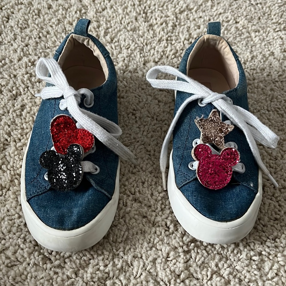 DONATED Disney chambray kids tennis shoes